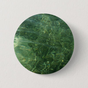 Badge Rond 5 Cm Photo d'eau sur la pelouse marine II (Bleu et Vert