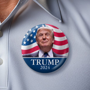 Badge Rond 5 Cm Photo Donald Trump - Président 2020 - assez dit