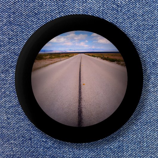 Badge Rond 5 Cm Photo encadrée en noir