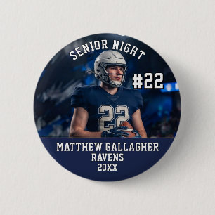 Badge Rond 5 Cm Photo personnalisé de la soirée des seniors de spo