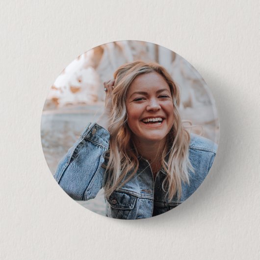 Badge Rond 5 Cm Photo personnalisée (Devant)