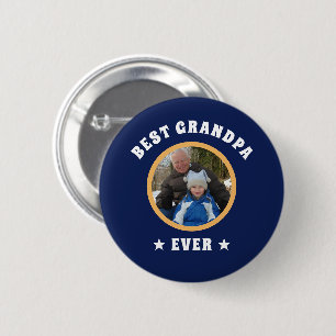 Badge Rond 5 Cm Photo personnalisée de la famille personnalisée du