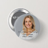 Badge Rond 5 Cm Photo personnalisée de la mère (Devant & derrière)