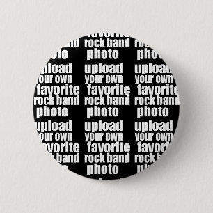 Badge Rond 5 Cm photo spéciale noir