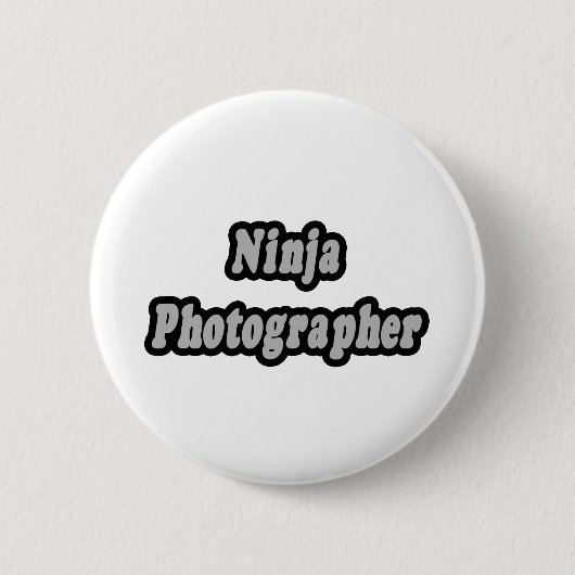 Badge Rond 5 Cm Photographe Ninja (Devant)