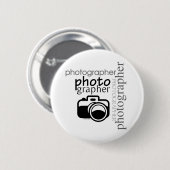 Badge Rond 5 Cm Photographe v.2 (Devant & derrière)