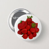 Badge Rond 5 Cm Photographie des fraises rouges (Devant & derrière)