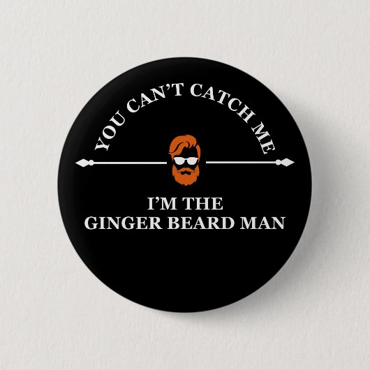 Badge Rond 5 Cm phrase drôle sur ginger bebe man (Devant)