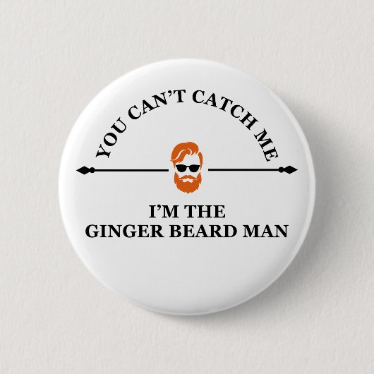 Badge Rond 5 Cm phrase drôle sur ginger bebe man (Devant)