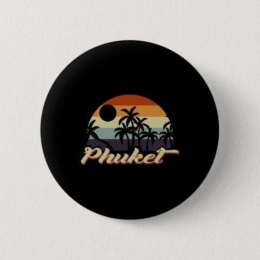Badge Rond 5 Cm Phuket Thaïlande (Devant)