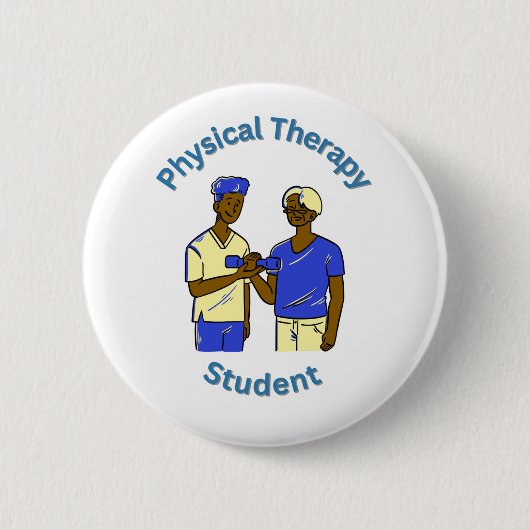 Badge Rond 5 Cm Physical Therapy Student (Devant)