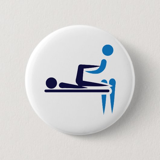 Badge Rond 5 Cm Physiothérapeute (Devant)