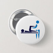Badge Rond 5 Cm Physiothérapeute (Devant & derrière)