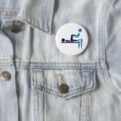 Badge Rond 5 Cm Physiothérapeute (En situation)
