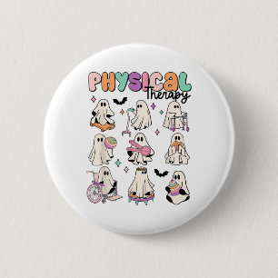 Badge Rond 5 Cm Physothérapie Pt Physothérapie Halloween C