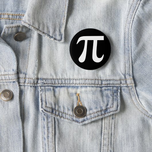Badge Rond 5 Cm Pi (En situation)