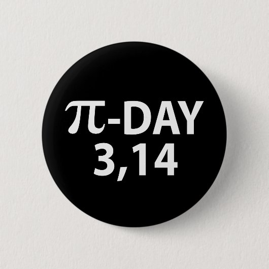 Badge Rond 5 Cm Pi (Devant)