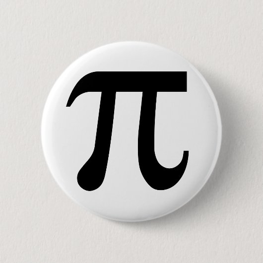 Badge Rond 5 Cm Pi (Devant)