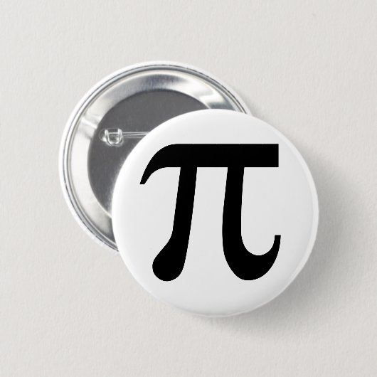 Badge Rond 5 Cm Pi (Devant & derrière)