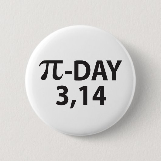 Badge Rond 5 Cm Pi (Devant)