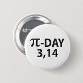 Badge Rond 5 Cm Pi (Devant & derrière)