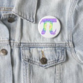 Badge Rond 5 Cm Pi #1 d'Evan (En situation)