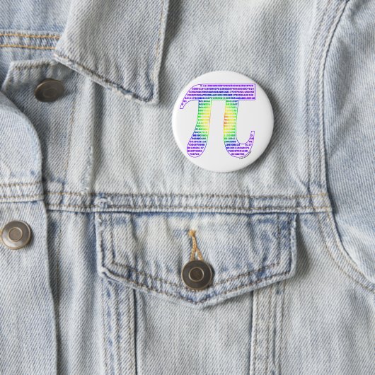Badge Rond 5 Cm Pi #1 d'Evan (En situation)