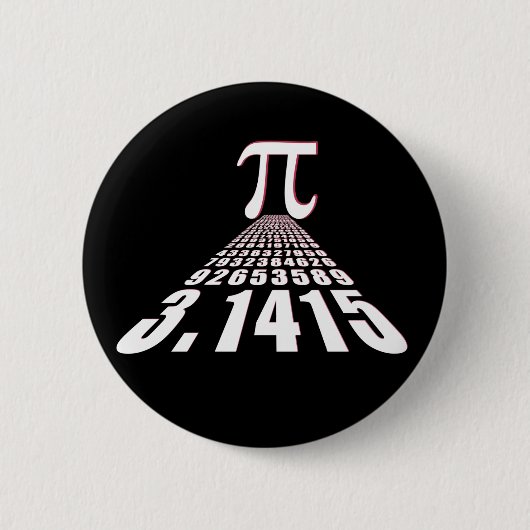 Badge Rond 5 Cm Pi, 3,141592653 (Devant)