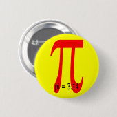 Badge Rond 5 Cm pi = 3 14159 265 (Devant & derrière)