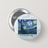 Badge Rond 5 Cm Pi dans le ciel (Devant & derrière)