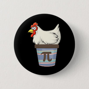 Badge Rond 5 Cm Pi Day 2025 Math Lover Mathématiques Pot de poulet