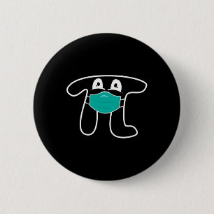 Badge Rond 5 Cm Pi Day 2025 Pi Portant Un Masque Chemise Math Pour