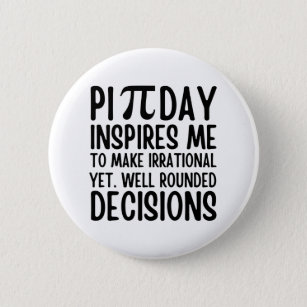 Badge Rond 5 Cm Pi Day Funny