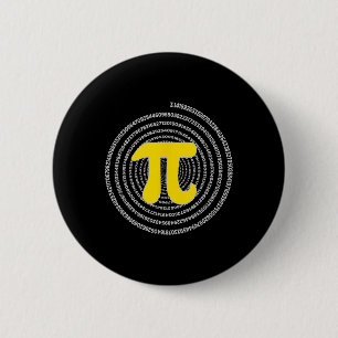 Badge Rond 5 Cm Pi Day Spiral Pi Math Science Pour Pi Day 3.14