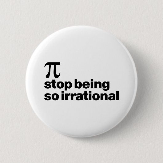 Badge Rond 5 Cm Pi irrationnel (Devant)