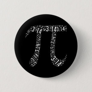 Badge Rond 5 Cm Pi Math Nerd