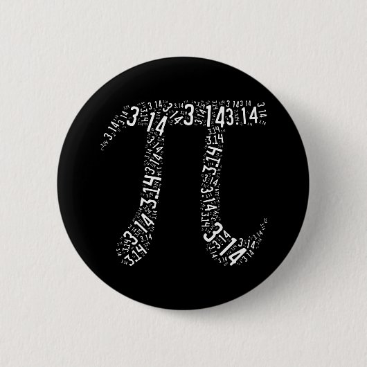 Badge Rond 5 Cm Pi Math Nerd (Devant)