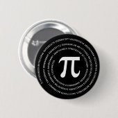 Badge Rond 5 Cm Pi Number (Devant & derrière)