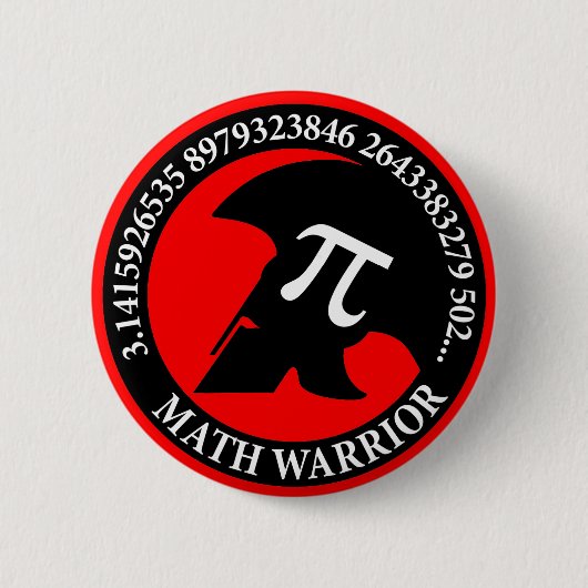 Badge Rond 5 Cm Pi Warrior (Devant)