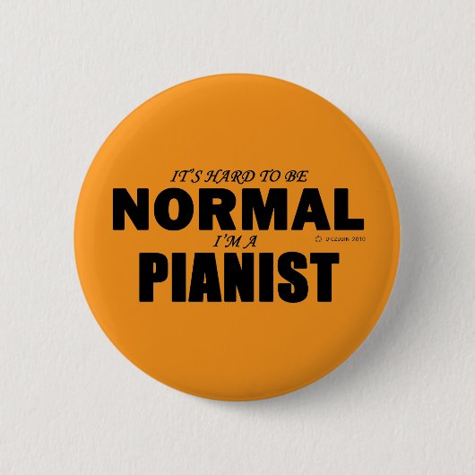 Badge Rond 5 Cm Pianiste normal (Devant)