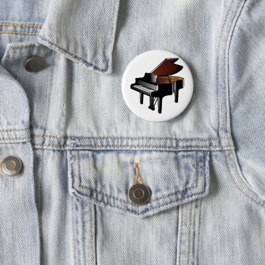 Badge Rond 5 Cm Piano (En situation)