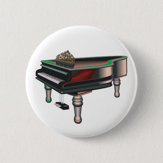 Badge Rond 5 Cm piano à queue (Devant)