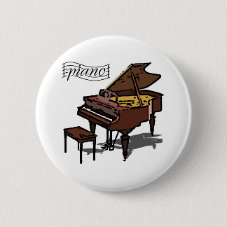 Badge Rond 5 Cm Piano à queue