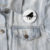 Badge Rond 5 Cm Piano à queue et clavier (En situation)