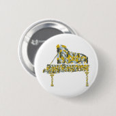 Badge Rond 5 Cm Piano abstrait (Devant & derrière)