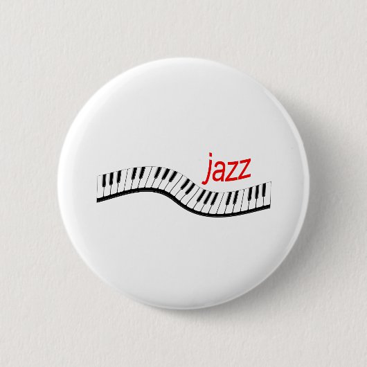 Badge Rond 5 Cm Piano de jazz (Devant)