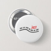 Badge Rond 5 Cm Piano de jazz (Devant & derrière)