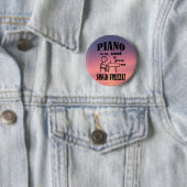 Badge Rond 5 Cm Piano, Gel du cerveau (En situation)