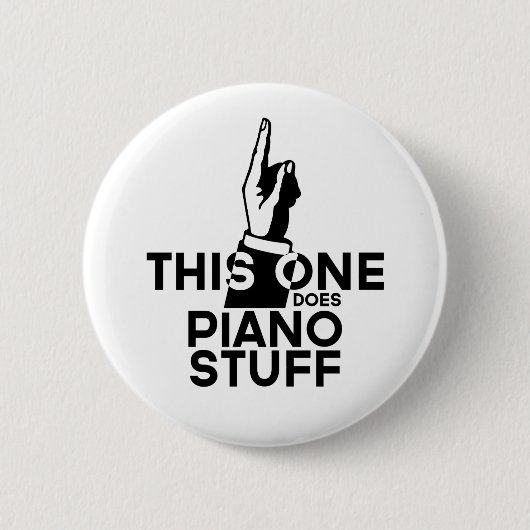 Badge Rond 5 Cm Piano Stuff - Funny Piano Music (Devant)
