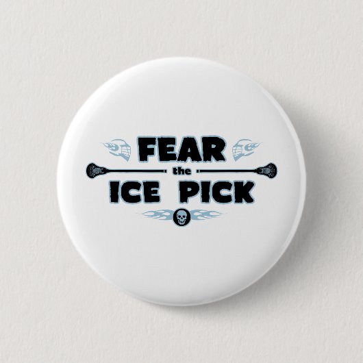 Badge Rond 5 Cm Pic à glace - bleu (Devant)